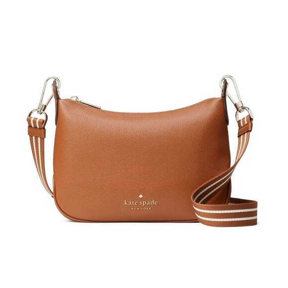 New Kate Spade Rosie Small Crossbody Pebbled Leather Warm Gingerbread - Picture 1 of 5